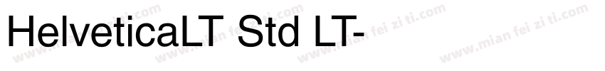 HelveticaLT Std LT字体转换